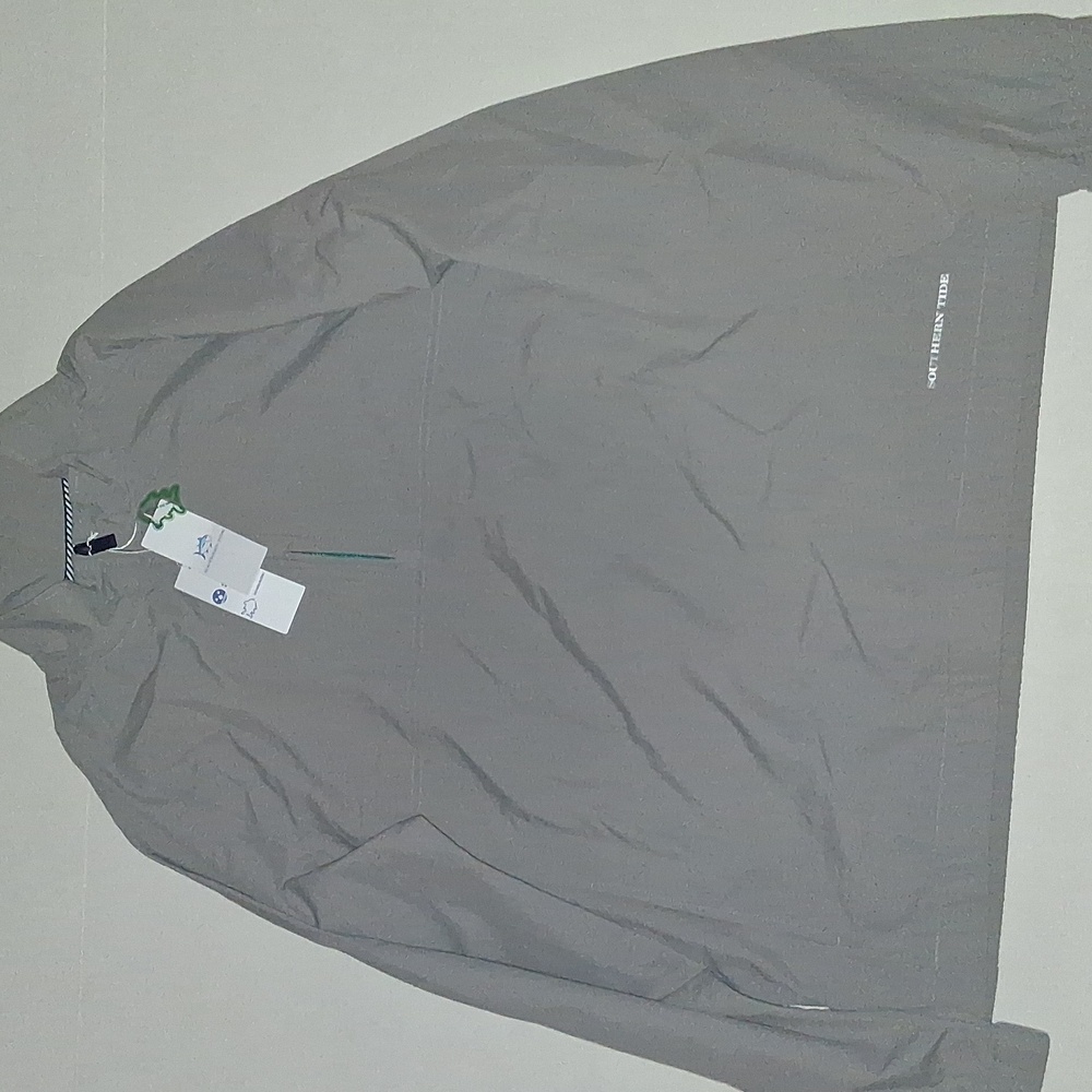 Southern Tide Shoreline Performance Zip Pullover Size-XL Gray NWT